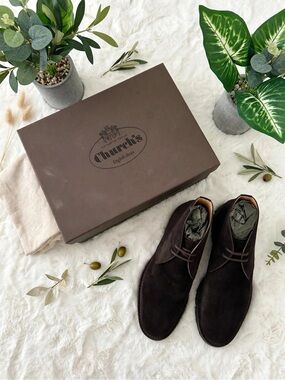 Church's Dark Brown Suede Chukka Boots
